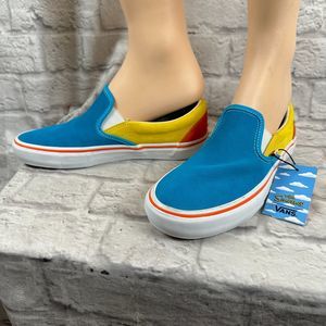Vans Homer Simpsons Slip-Ons Pro Mens Shoes Size 9.5 New w/ Tag Bart Colorblock